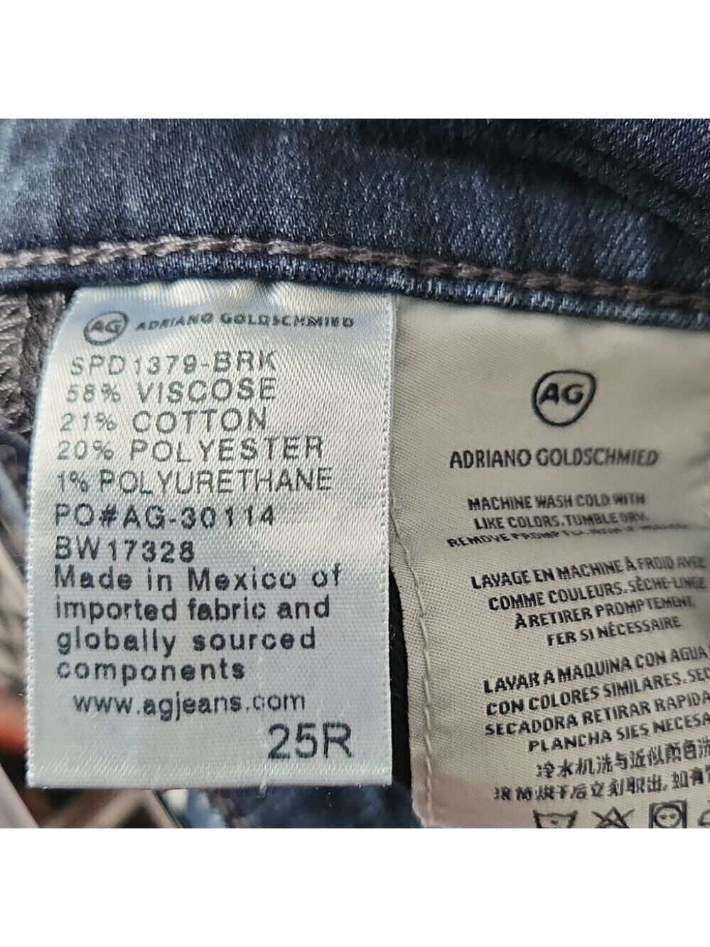 AG ADRIANO GOLDSCHMIED | Farrah high rise skinny jeans sz 25R - Picture 4 of 5